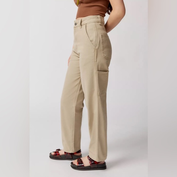 NWT Dickies Women’s Canvas Carpenter Pant 04 Stonewashed Desert Sand workwear - Picture 3 of 12